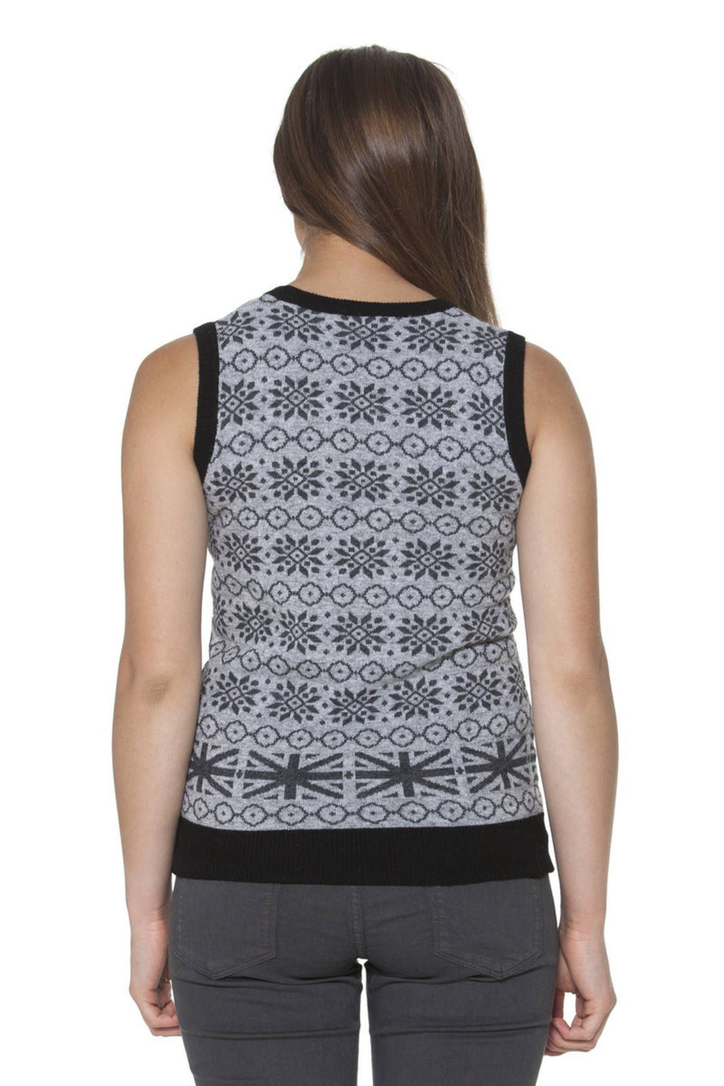 FRED PERRY WOMEN'S GRAY VEST
