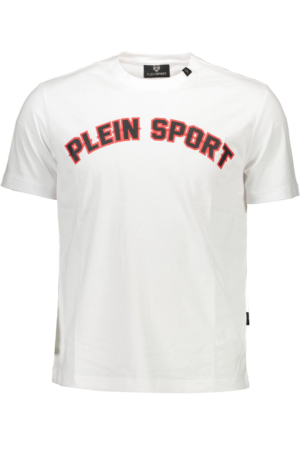PLEIN SPORT WHITE MEN'S SHORT SLEEVE T-SHIRT