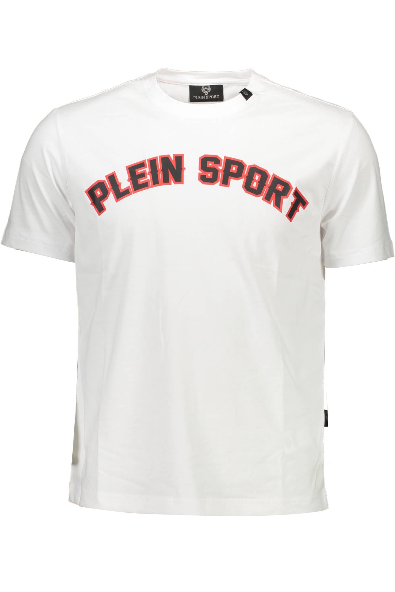 PLEIN SPORT WHITE MEN'S SHORT SLEEVE T-SHIRT