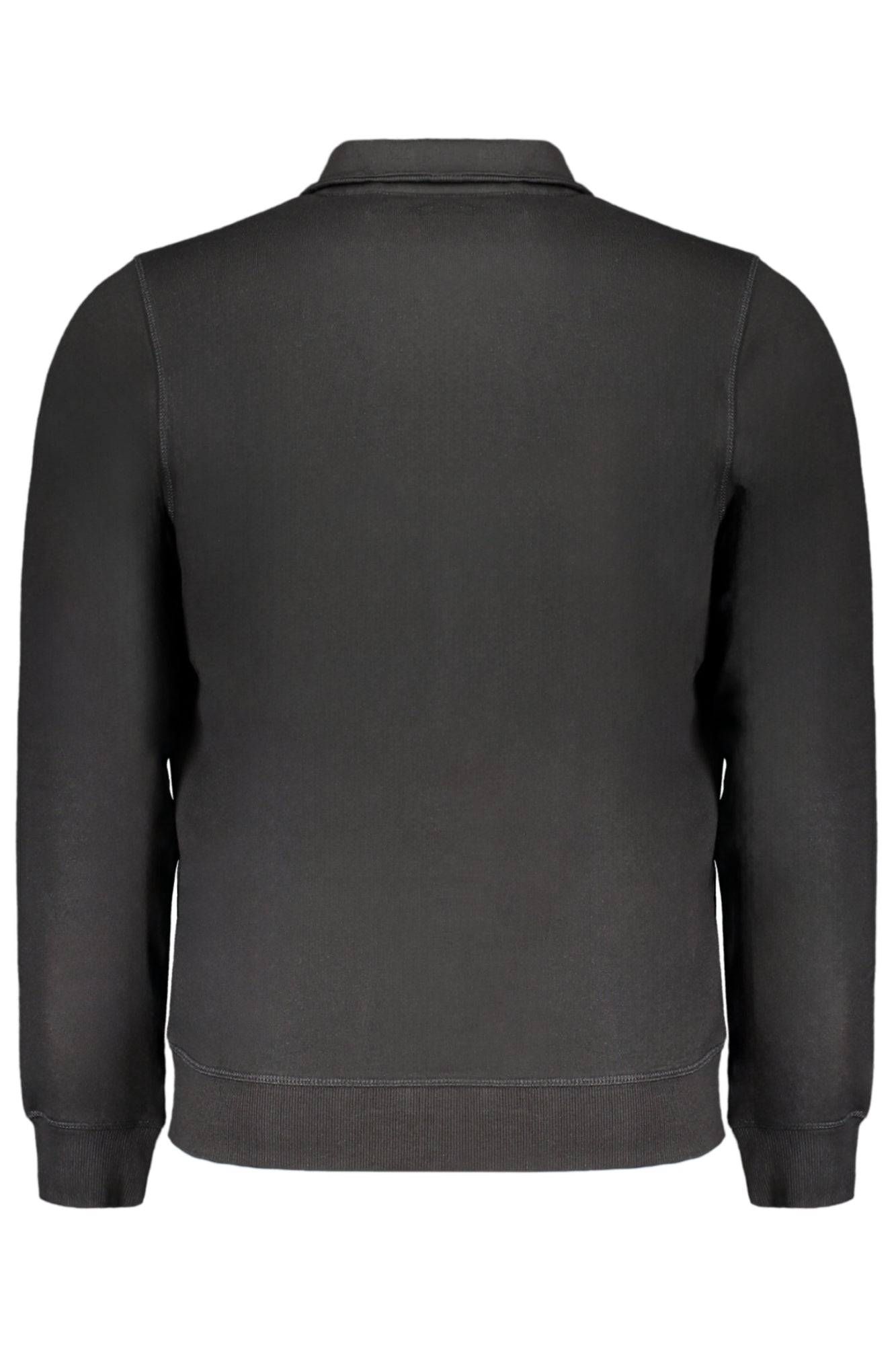 GIAN MARCO VENTURI MEN'S BLACK ZIP SWEATSHIRT