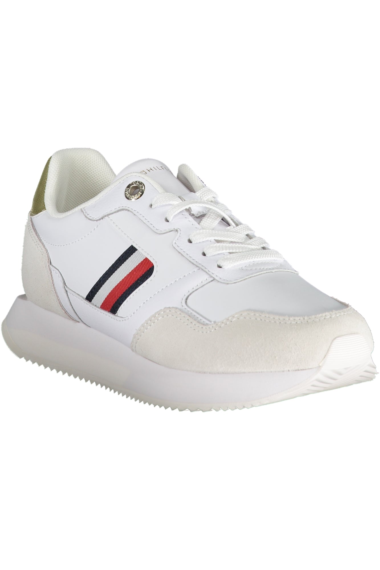 TOMMY HILFIGER WHITE WOMEN'S SPORTS SHOES