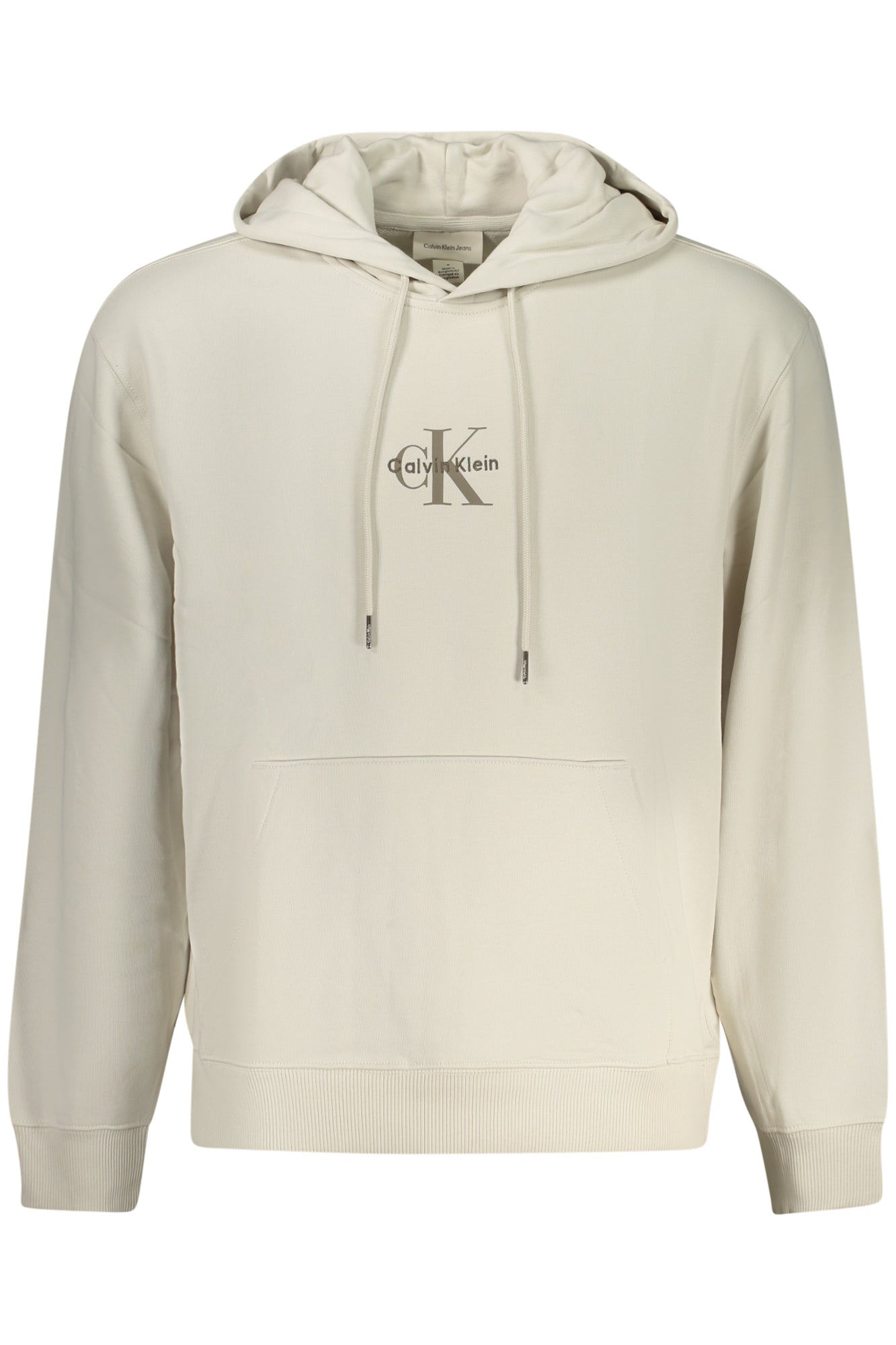 CALVIN KLEIN MEN'S ZIP-UP SWEATSHIRT, BEIGE