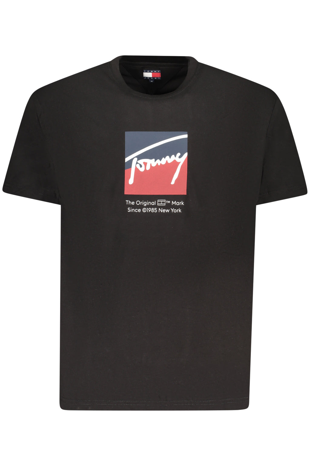 TOMMY HILFIGER MEN'S SHORT-SLEEVE T-SHIRT BLACK