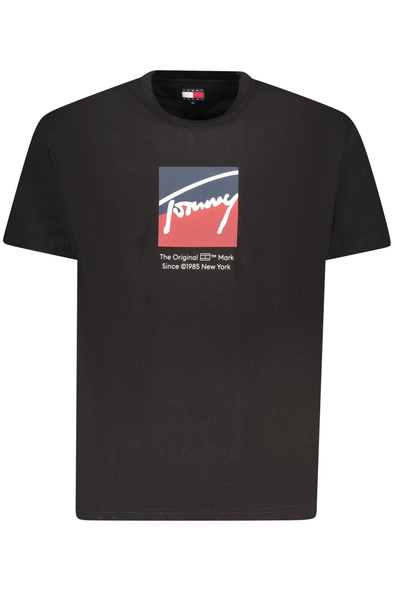 TOMMY HILFIGER MEN'S SHORT-SLEEVE T-SHIRT BLACK