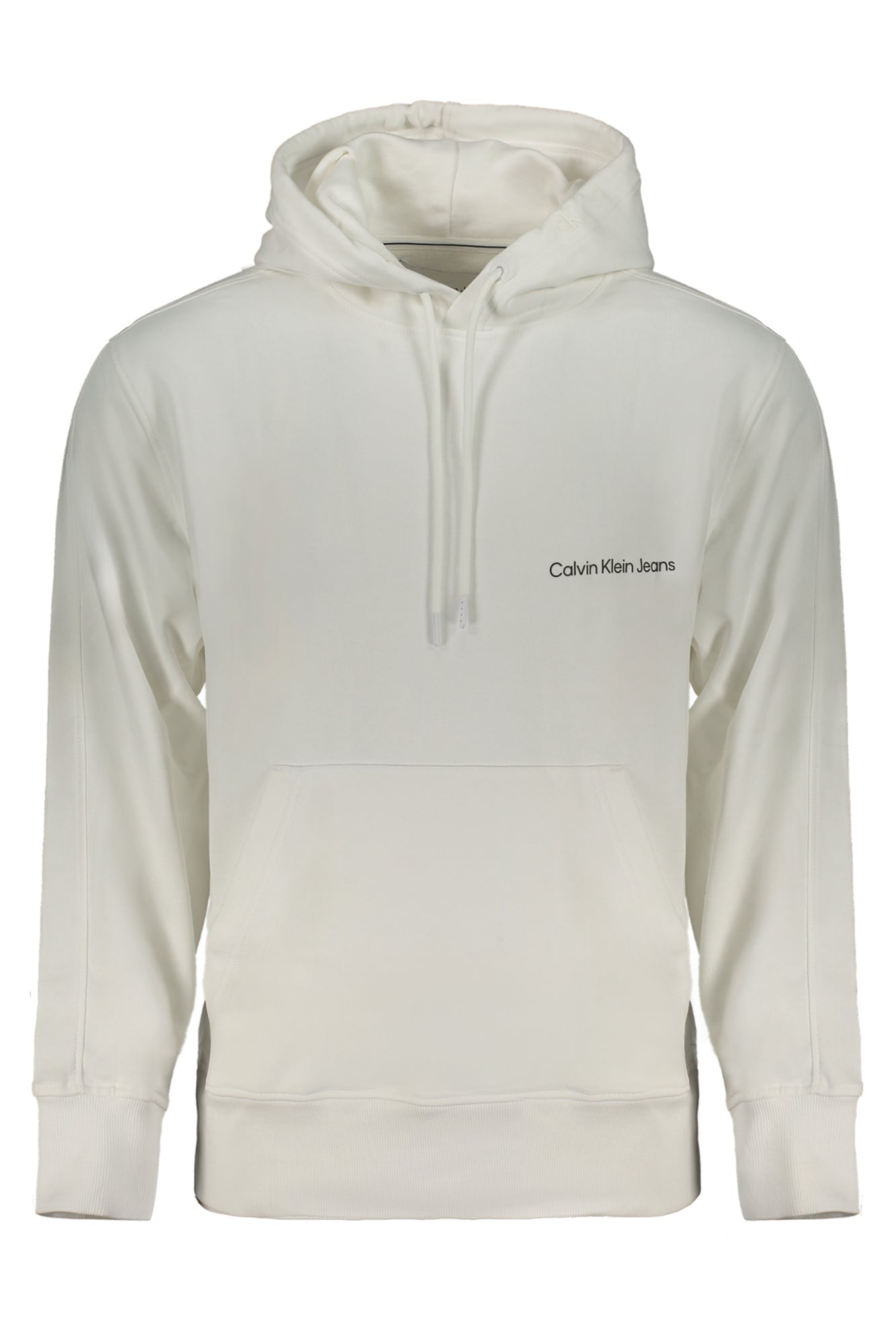 CALVIN KLEIN MEN'S WHITE ZIPLESS SWEATSHIRT
