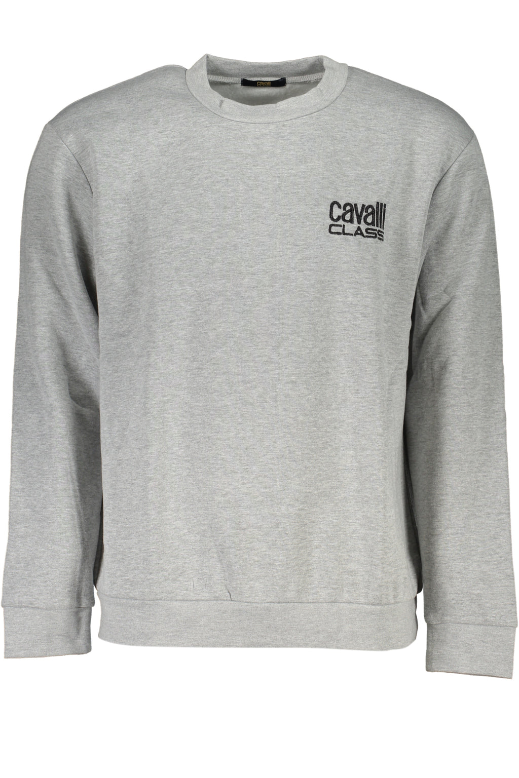 CAVALLI CLASS MEN'S GRAY ZIPLESS SWEATSHIRT