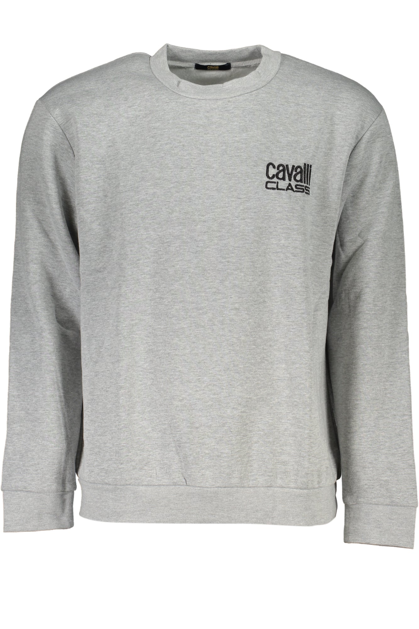 CAVALLI CLASS MEN'S GRAY ZIPLESS SWEATSHIRT
