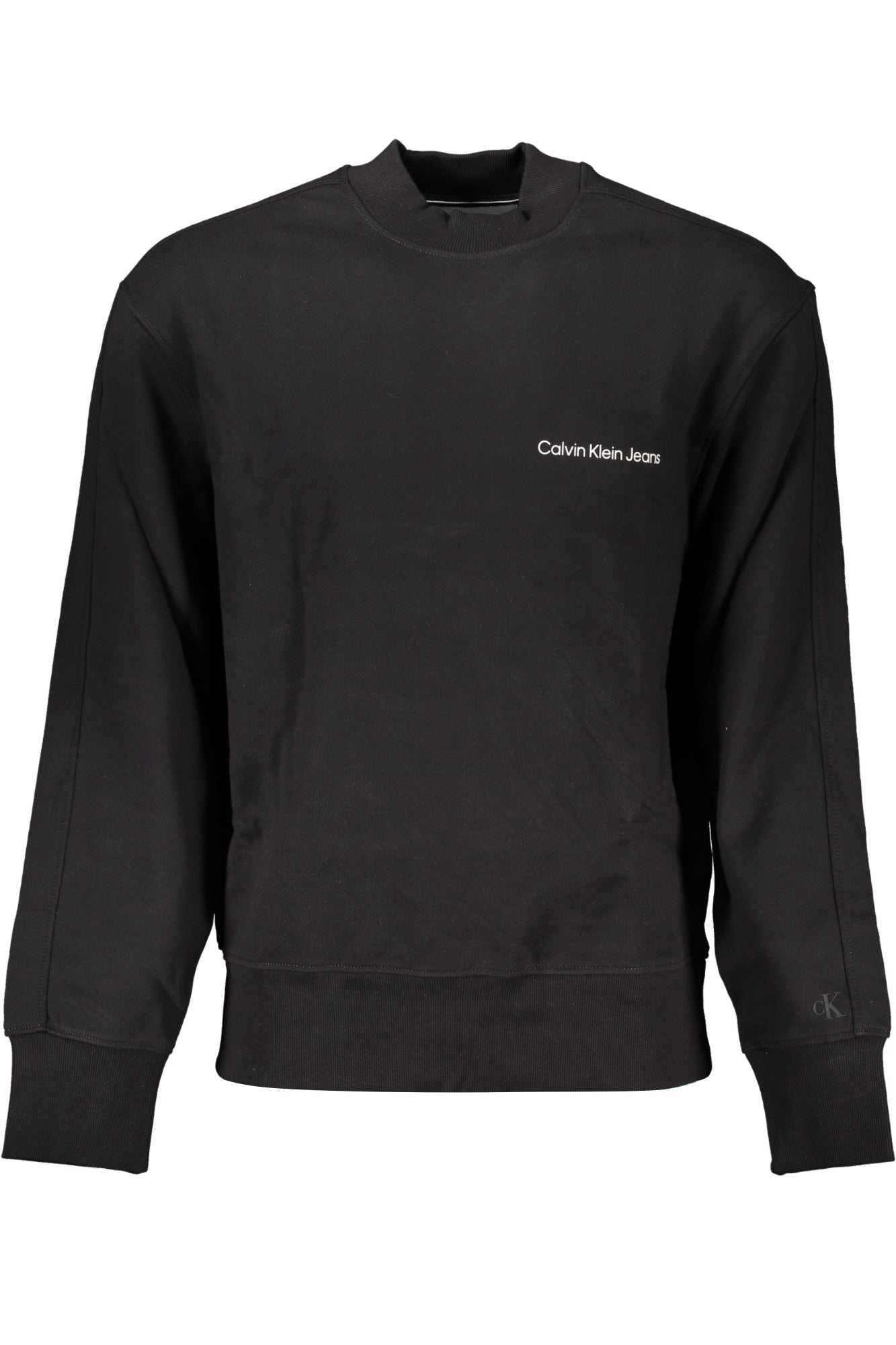 CALVIN KLEIN MEN'S BLACK ZIPLESS SWEATSHIRT
