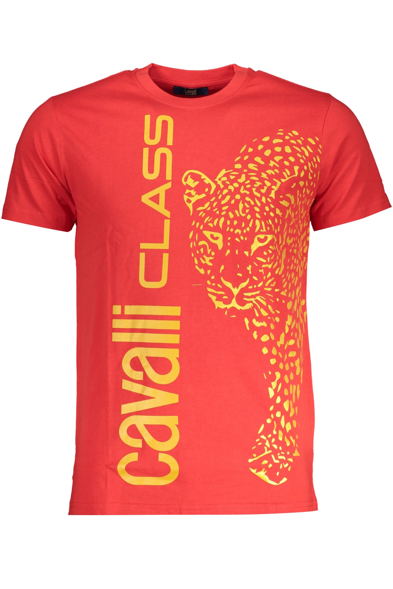 CAVALLI CLASS MEN'S SHORT SLEEVE T-SHIRT RED