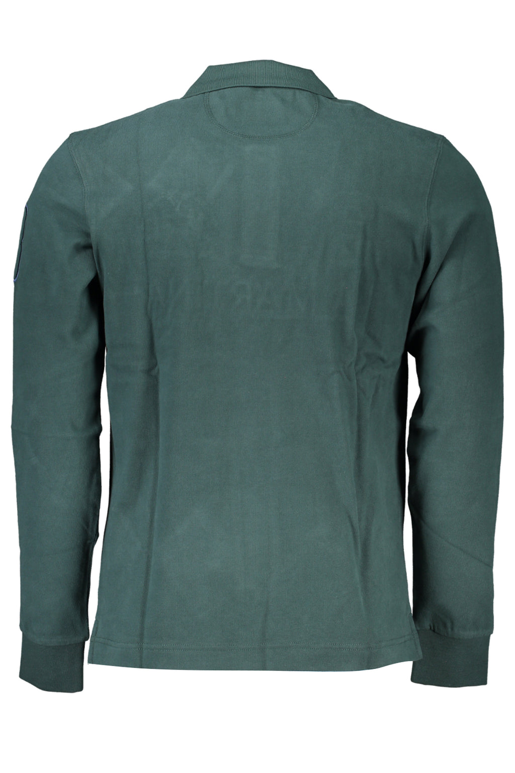 LA MARTINA GREEN MEN'S LONG SLEEVE POLO SHIRT