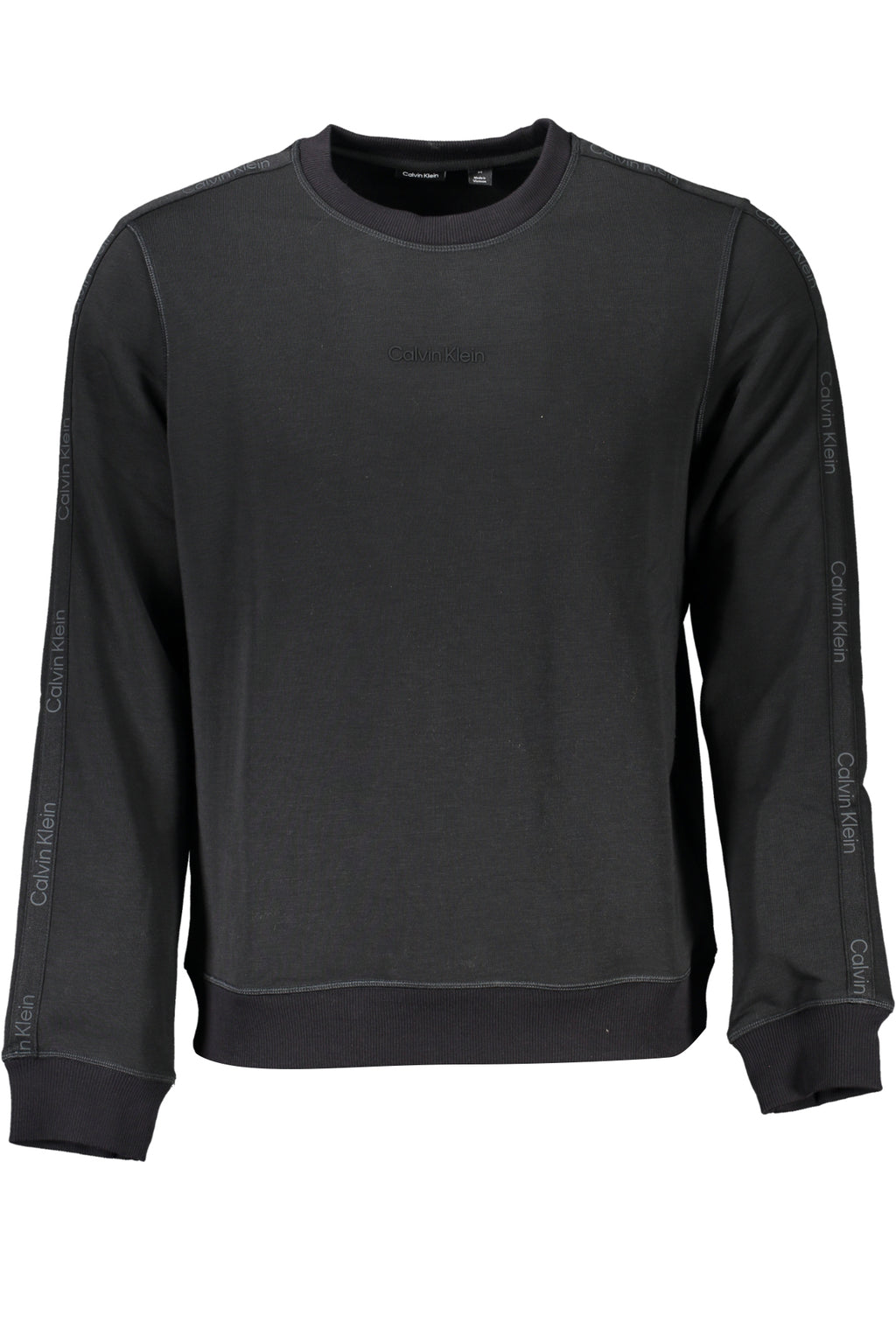 CALVIN KLEIN MEN'S BLACK ZIPLESS SWEATSHIRT