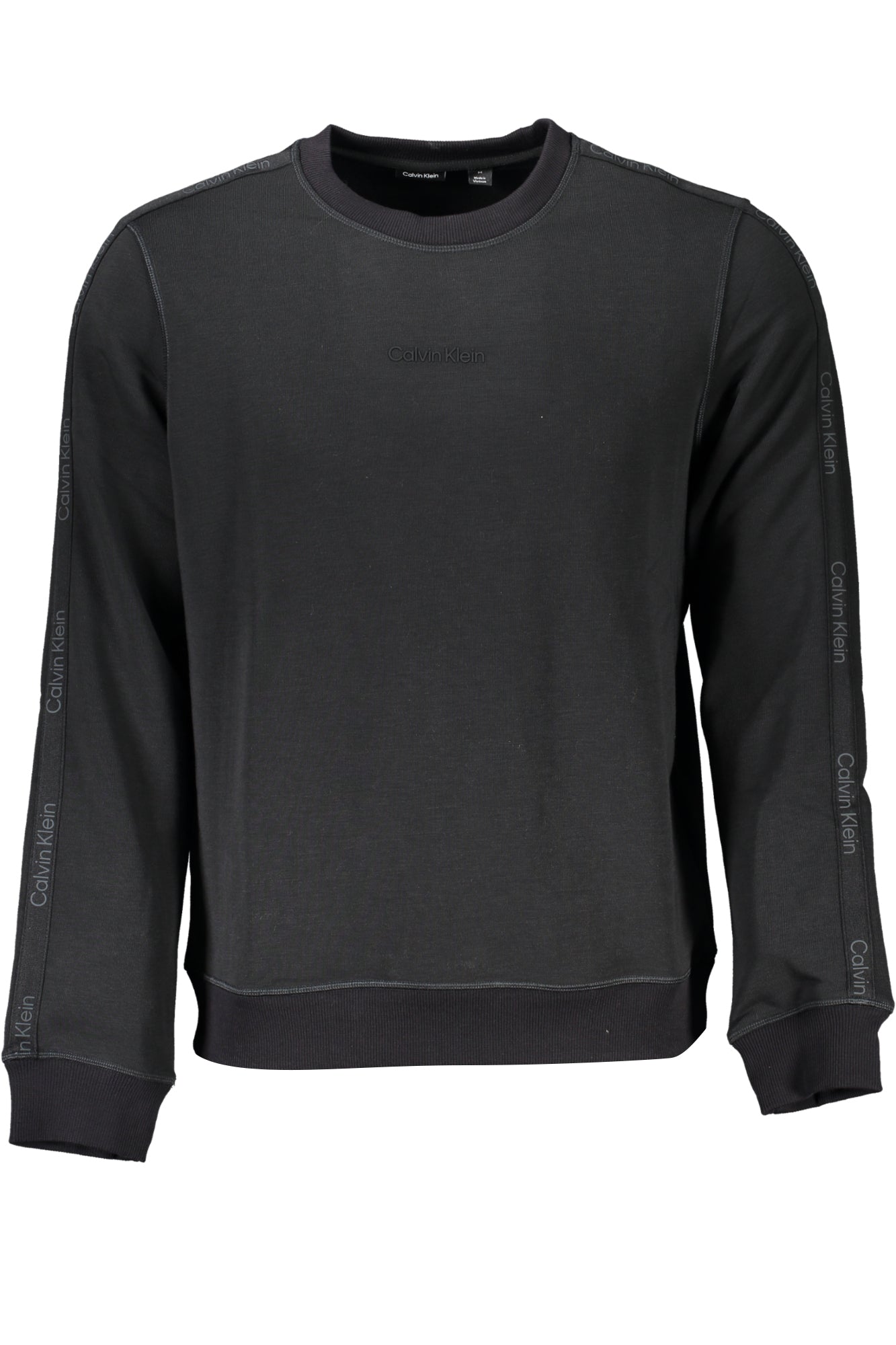 CALVIN KLEIN MEN'S BLACK ZIPLESS SWEATSHIRT