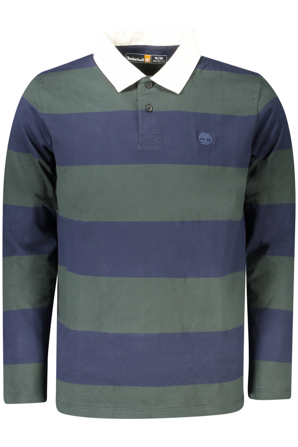 TIMBERLAND MEN'S LONG-SLEEVE POLO SHIRT, GREEN