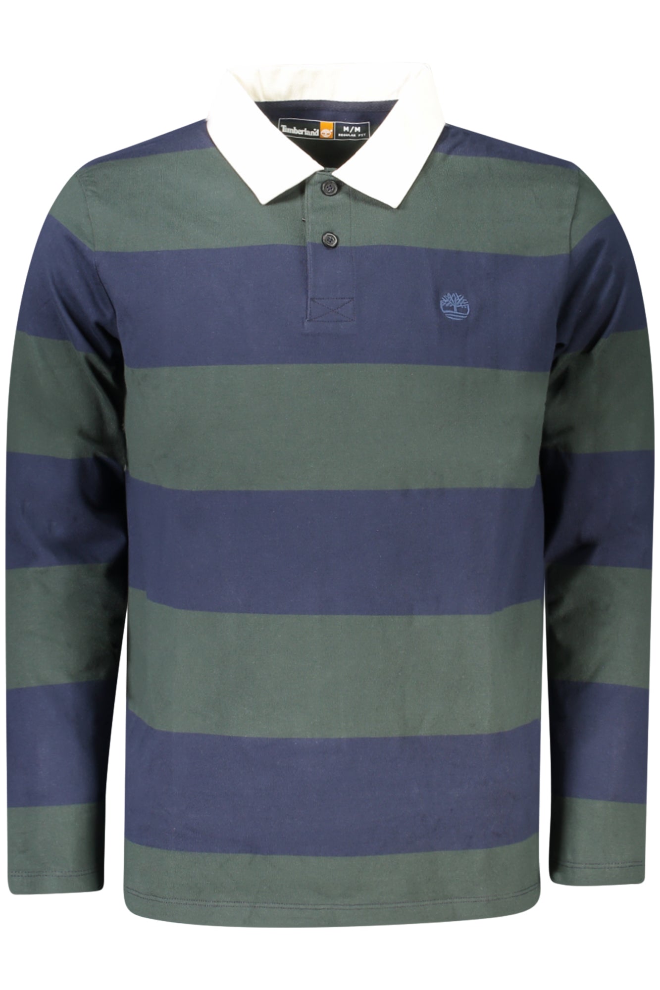 TIMBERLAND MEN'S LONG-SLEEVE POLO SHIRT, GREEN