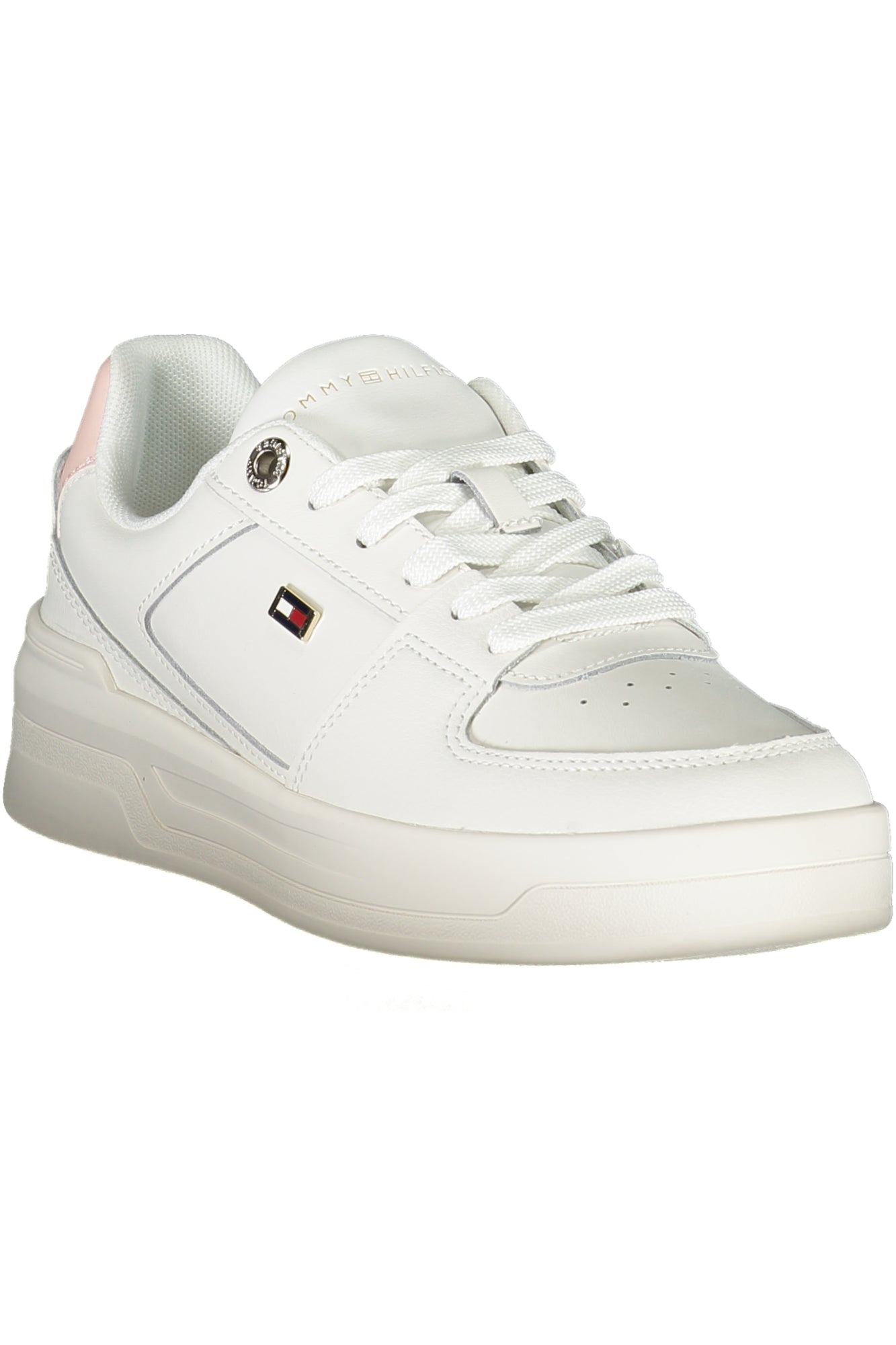 TOMMY HILFIGER WHITE WOMEN'S SPORTS SHOES