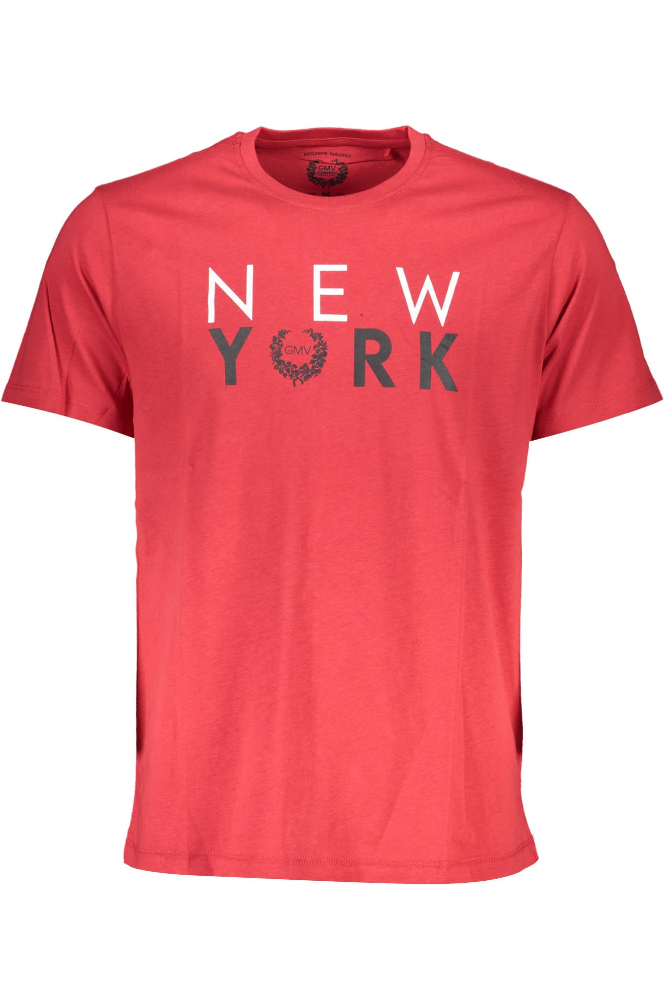 GIAN MARCO VENTURI MEN'S SHORT SLEEVE T-SHIRT RED