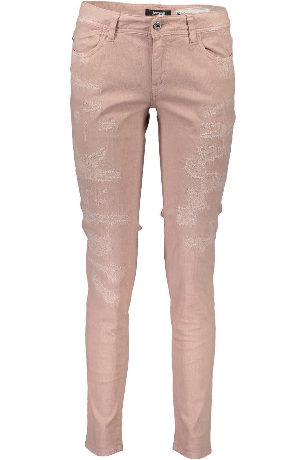 JUST CAVALLI PINK WOMAN TROUSERS